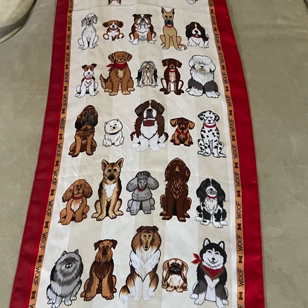 Woof Dog Print Scarf!